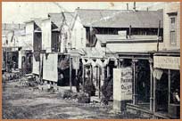 Detail of Main Street, Bodie, circa 1880
